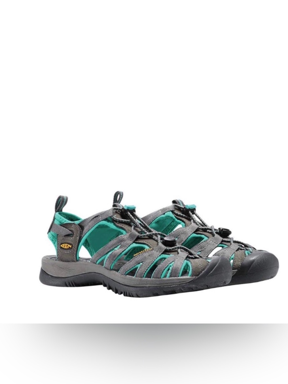 NWT Keen Whisper Sandals Womens 8 Teal Shadow Waterproof Hiking Water Shoes